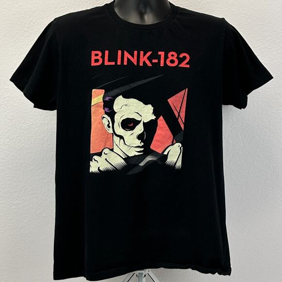 Blink 182 California Album Cover T Shirt Punk Rock Band Zombie Black Tee L Large - Picture 2 of 7